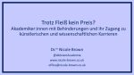 Title slide of the presentation Trotz Fleiß kein Preis